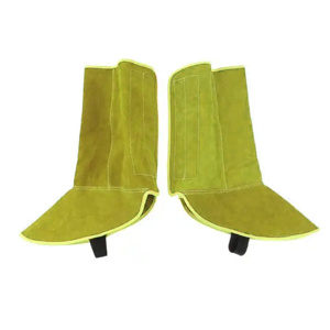 Couvre-chaussures de soudeur en cuir de vachette pleine fleur de haute qualité, résistants, imperméables, respirants, anti-étincelles, écologiques - Product Image 6