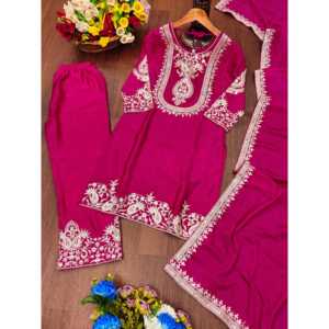 Conjunto de traje de diseñador para mujer con codificación de secuencia de trabajo bordada - Product Image 5