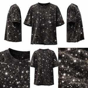 เสื้อยืดคอตตอน 100% 400gsm ซักกรด ยี่ห้อ Zhus International เสื้อยืดผู้ชายคุณภาพสูง สไตล์สตรีทแวร์ ดีไซน์วินเทจขาดๆ - Product Image 1