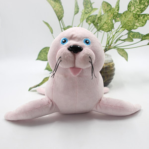 Customized Pink Super <b>Soft</b> Plush Seal <b>Stuffed</b> Animal Comforter <b>Soft</b> <b>Toy</b> Cartoon 3D Shape <b>Toy</b> Story - Product Image 2