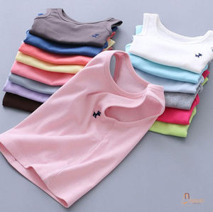 Camiseta sin Mangas Informal para Niños, 100% Algodón, para Niños y Niñas Pequeñas - Product Image 1