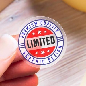 Custom Personalized Eco-friendly Luxury Digital Printed <b>Waterproof</b> Vinyl BOPP Adhesive <b>Stickers</b> Individual Die Cut Transparent - Product Image 1