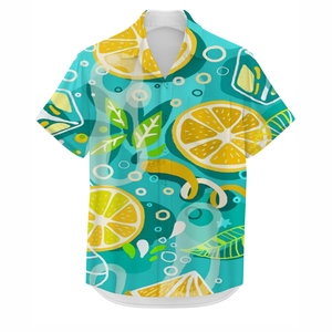 เสื้อชายหาดพิมพ์ลายตามสั่งสำหรับผู้ชาย เสื้อฮาวายระบายอากาศได้ดี เหมาะสำหรับวันหยุดพักผ่อนฤดูร้อน แขนสั้น - Product Image 4