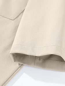 Polo para Hombre, Sensación de Lujo, Hombros Caídos, Manga Corta, Color Sólido, Estilo Urbano Moderno, Ajuste Cómodo, Camisetas para Hombre al por Mayor - Product Image 4