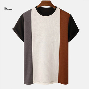 เสื้อเชิ้ตผู้ชายผ้าฝ้ายเจอร์ซีย์ 220 GSM สองสี ผ้าเนื้อนุ่ม ซับในตัดกัน เสื้อผ้าลำลองสำหรับฤดูร้อน - Product Image 1