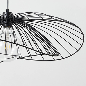 Lámpara Colgante de Techo con Diseño Atractivo de Malla Metálica con Recubrimiento Negro, Lámpara Decorativa para Interiores del Hogar - Product Image 2
