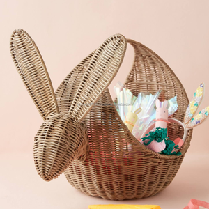 Natural High Quality Handicraft Rattan Rabbit <b>Basket</b> for <b>Easter</b>, Rattan Bunny Shaped Bas <b>Baskets</b> <b>Gift</b> <b>Basket</b> From Vietnam - Product Image 3