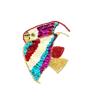 Broche de Moda Artístico Bordado a Mano con Cuentas de Semillas Premium para Joyería - Product Image 4