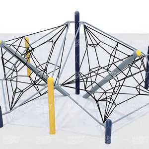 Structure de jeu extérieure résistante aux intempéries HP-OPR 019 avec mur d'escalade intégré pour les parcs publics - Product Image 1