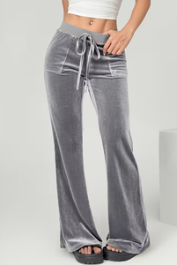 Pantalones Deportivos de Cintura Alta Elástica para Mujer, Marca Hardhoodi, con Bolsillos, Corte Acampanado, para las Cuatro Estaciones - Product Image 3