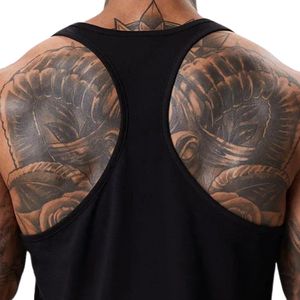 Mens Black <b>Stringer</b> Jersey <b>Vest</b> Gym Tank Top Athletic Sleeveless Workout Shirt Fitness Bodybuilding Apparel - Product Image 4