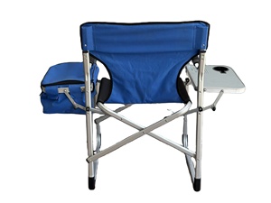 Silla plegable de acero inoxidable de diseño moderno con portavasos, muebles de exterior para actividades de jardín y camping en el parque - Product Image 3