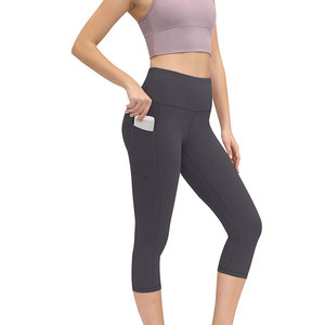 Vêtements de sport sur mesure, service OEM, leggings de yoga, vêtements de gym, taille élastique, prix bas, leggings de yoga pour femmes - Product Image 3
