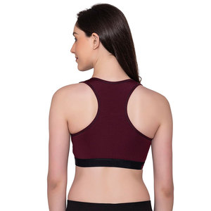 Soutien-gorge de sport de qualité supérieure pour femmes, logo personnalisé, respirant, fabriqué en usine, couleur unie, soutien-gorge de sport pour femmes - Product Image 3