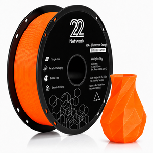 Filamento PLA+ Fluorescente Naranja 22Network al por Mayor, 1.75mm, Bobina de 1KG, Filamento Industrial para Impresora 3D, Alta Velocidad 300mm/s, OEM ODM - Product Image 1
