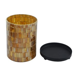 Zikra Handicrafts - Portavelas de Vidrio con Diseño de Chimenea, Acabado Antiguo, Hecho a Mano, Ecológico, Resistente al Calor, en Oferta - Product Image 4