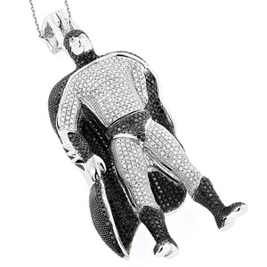 Colgante de Moissanita de Plata 925 de Alta Calidad Personalizado, Joyería Hip Hop, Colgante con Rostro de Dibujos Animados y Diamantes de Moissanita - Product Image 2