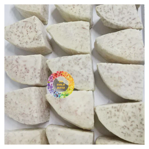 Taro violet pelé de qualité supérieure, surgelé IQF (-18°C), tranché, 1 kg, pour une texture crémeuse, saveurs asiatiques authentiques, légumes - Product Image 1