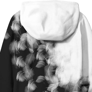 Custom Heavyweight 100% Cotton Splash Washed Oversized Hoodies <b>Men</b> Custom Vintage Distressed French Terry <b>Hoodie</b> - Product Image 4
