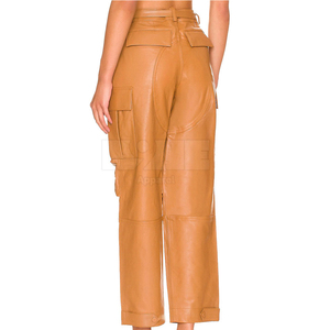 Pantalons en cuir pour femmes, vêtements élégants, usine de confection de pantalons en cuir pour femmes, fabricant de mode moderne, pantalons en cuir pour femmes - Product Image 4
