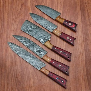 Couteau de chasse à lame fixe en acier Damas, lames à pointe tombante, qualité industrielle, couteaux de chef professionnels OEM, garantie 1 an - Product Image 2