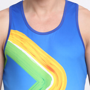 ชุดยูนิฟอร์มชกมวยแบบกำหนดเองสำหรับผู้ชาย ชุดฝึกซ้อมชกมวย เสื้อกล้ามสีน้ำเงินพร้อมลายสีสันสดใส ระบายอากาศได้ดี ชุดสำหรับการต่อสู้ ขนาดผู้ใหญ่ ชุดกีฬา - Product Image 4
