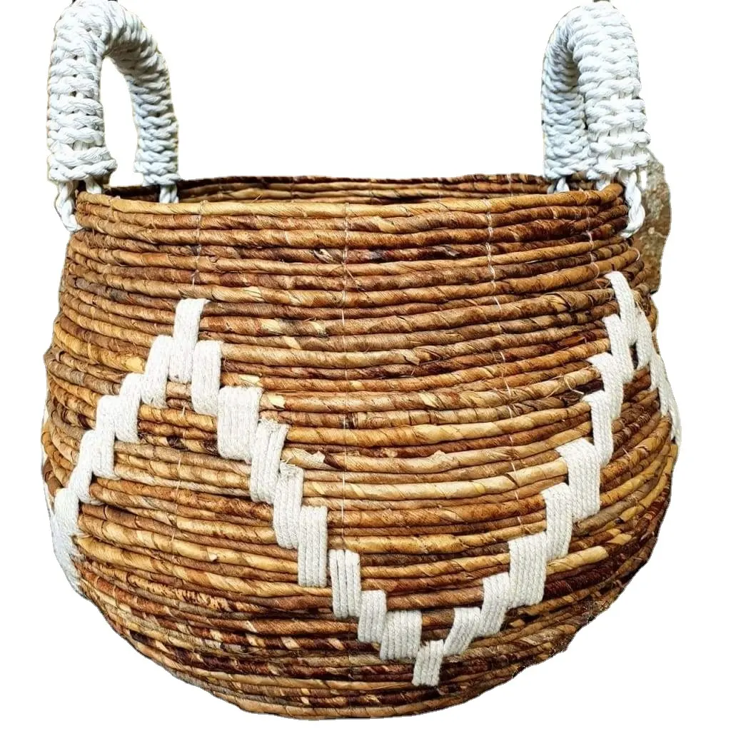 High quality best selling new design roomy multipurpose banana bark storage basket