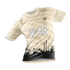 เสื้อกีฬาโพลีเอสเตอร์ผู้ชายแบบซับลิเมชั่นสั่งทำพิเศษ ป้องกันแบคทีเรีย พร้อมหมายเลขทีม เสื้อฟุตบอลสั่งทำพิเศษ ระบายอากาศ แห้งเร็ว - Product Image 4