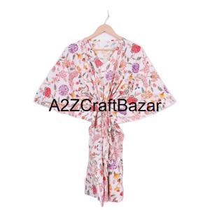 Nuevo Vestido Kaftán de Algodón Cómodo para Mujer, Traje de Playa, Vestido de Dama de Honor, Vestido Corto para la Playa, Regalo para Ella - Product Image 1