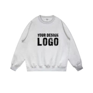 Fast Delivery 400gsm cotton sweatshirts Custom high street sweatshirts boxy fit sweatshirts for Fashion Brands - Product Image 3