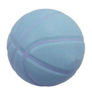 Ballon de basket-ball personnalisé avec logo, taille 7, en cuir souple, facile à saisir, en caoutchouc durable, ballon d'entraînement - Product Image 2