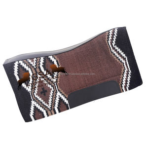 Tapis de selle contour en laine 34x36 tissé à la main 100% doublure en laine polaire de Nouvelle-Zélande Western Equestrian pour la compétition et l'entraînement - Product Image 5