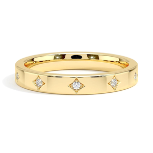 Anillo de Compromiso Apilable con Diamante Cultivado en Laboratorio de Corte Redondo, Oro Sólido de 9K, 10K, 14K, 18K, Color DEF, Claridad VS VVS, Certificado IGI, Anillo de Boda - Product Image 4