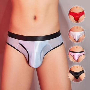 <b>Men's</b> Comfortable Bamboo Fiber Sexy Lace G-String Underwear Bulge <b>Pouch</b> Breathable Panties Logo Classic Bamboo <b>Men's</b> Underwear - Product Image 1