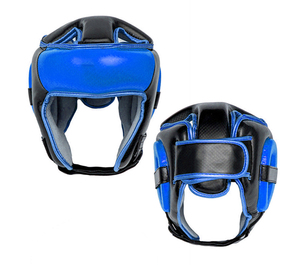 Premium Boxing Head Guard with Reinforced Cheek Guards, Shock Absorption Technology, <b>Adjustable</b> <b>Straps</b>, Sweat Resistant Lining - Product Image 1