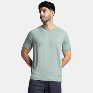 Camiseta de Manga Corta con Cuello Redondo, Rica en Algodón Peinado, Color Verde Azulado, Micro-Modal Elástico, Ideal para Degustación de Vinos y Ambientes Marinos - Product Image 6