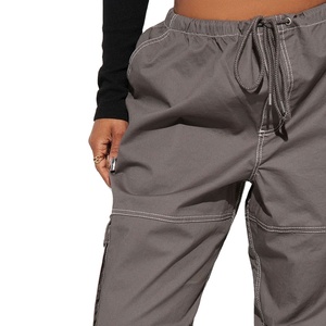 2026 Custom Logo Men's Women Cargo Jogger <b>Pants</b> Plus Size Sweatpants for Women High Waisted Baggy Jogger <b>Ladies</b> Cargo <b>Pants</b> - Product Image 3