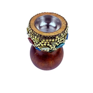 Brûleur à Bakhoor en bois de santal et d'acacia de qualité supérieure FAIZA CRAFT |   Porte-encens d'aromathérapie fait main en gros - Product Image 5