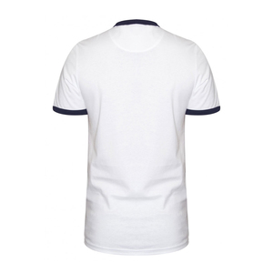 T-shirt en coton à manches courtes et col rond pour homme, coupe classique, couleur unie, jersey décontracté - Product Image 5