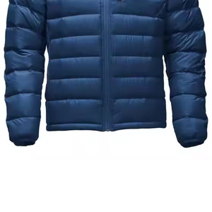 Factory Puffer <b>Jacket</b> for Windbreaker Plain Blank Blue Bubble Puffer Down <b>Jacket</b> for Men - Product Image 4