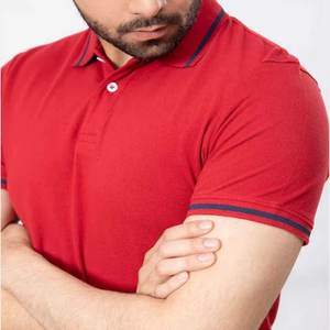 Chemises de tennis pour hommes de haute qualité, à séchage rapide, 100% coton, unies, désodorisantes, respirantes, uniformes scolaires, logo personnalisé - Product Image 3