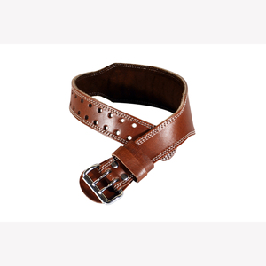 <b>Back</b> <b>Support</b> Custom Top Selling Weightlifting Leather Belt Fitness Power Lifting Training Gym Belt for Men Women - Product Image 2