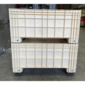 High Capacity Agricultural Plastic Pallet <b>Container</b> <b>Stackable</b> Bulk <b>Storage</b> Box for Fruits and Vegetables - Product Image 5