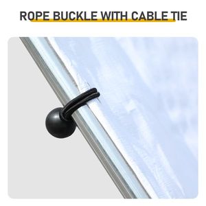 Grand enclos métallique 20 x 10 pieds pour poulets, volailles, lapins, chats, chiens, avec couverture imperméable pour poulailler et abri de ferme - Product Image 5