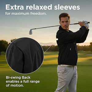 Chaquetas de golf recubiertas para hombre a precio razonable, abrigos de golf personalizados de alta calidad, chaqueta de golf impermeable para hombre - Product Image 2