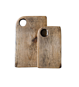 Planche à découper artisanale en bois massif, planche de cuisine naturelle, planche de service rustique pour trancher, couper, hacher et servir - Product Image 5