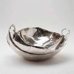 On Sale Modern Handmade Metal Serving Bowl Polished Finish Decorative Design For Food Serving - Product Image 6