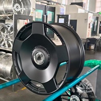 722Auto Jante noire monobloc forgée 20-22 à rebord profond 5x112, style classique de luxe pour Mercedes Classe S Maybach