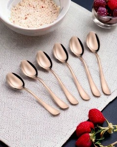 Ensemble de Couverts de Cuisine Élégant avec Manche en Laiton – Cuillères et Fourchettes en Métal Poli pour Service Alimentaire, Idéal pour Dîner et Réceptions - Product Image 6