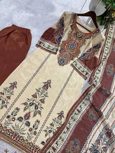 THIS WEDDING SEASON TRY OUR DESIGNER PRINTED SUIT WITH LIGHT MIRROR WORK TOUCH UP - Product Image 3